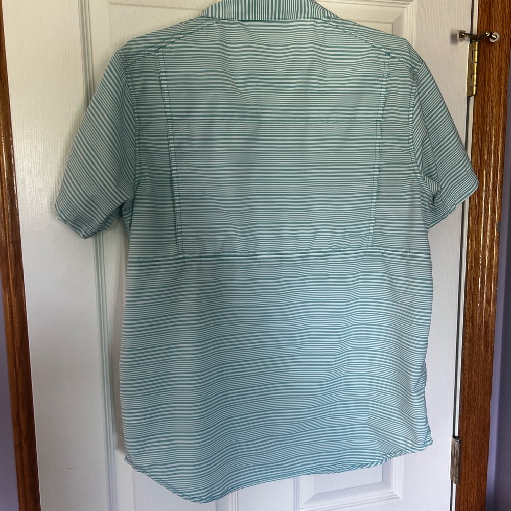 Columbia Green Casual Omnishade Button Down Shirt Lightweight - Picture 4 of 6